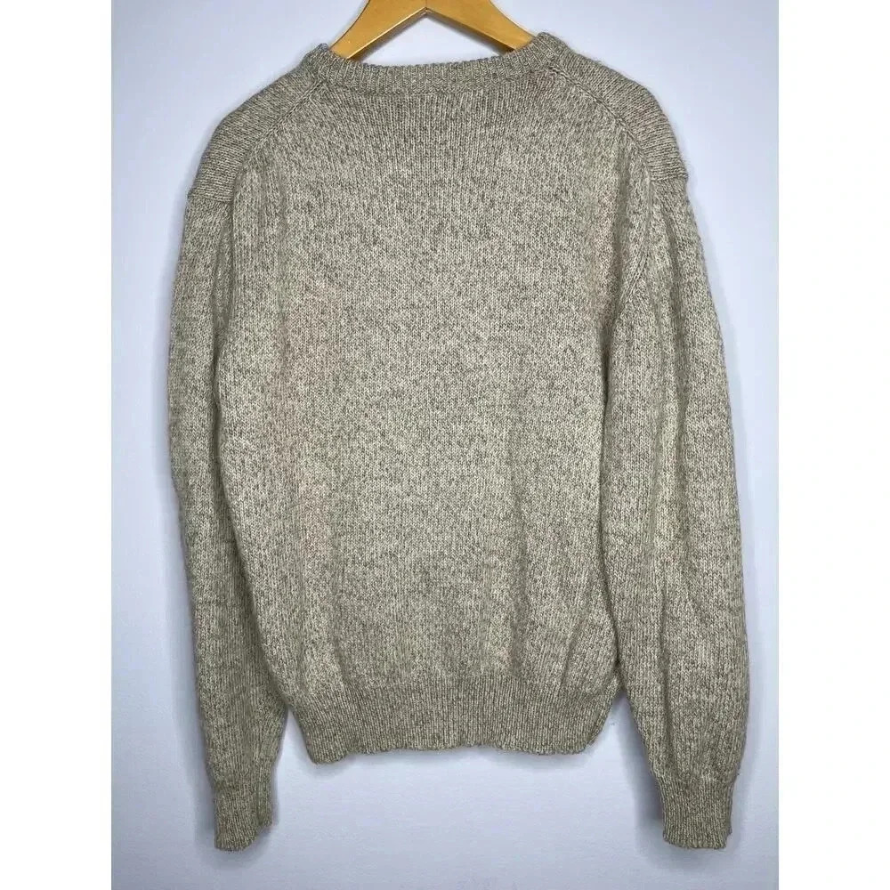 Eddie Bauer women’s Wool country Floral knit crewneck sweater wool blend size M - Picture 7 of 9
